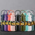 Portable Running Vacuum Custom logo Insulated Magnetic Water Bottle and Thermos with Magnetic Phone Holder Lid