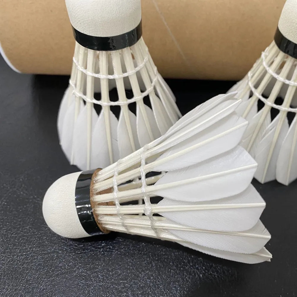 Wholesale Lingmei 80 Goose Feather Badminton Shuttlecock for Tournament