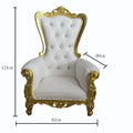 Wholesale Wedding Rental Bride and Groom Sofa Chair Royal Cheap High Back king Throne Chair Bride Groom Party Chairs