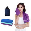 Yoga Exercise Microfiber Quick Dry Sport Towel Polyester Gym Silicone case Black