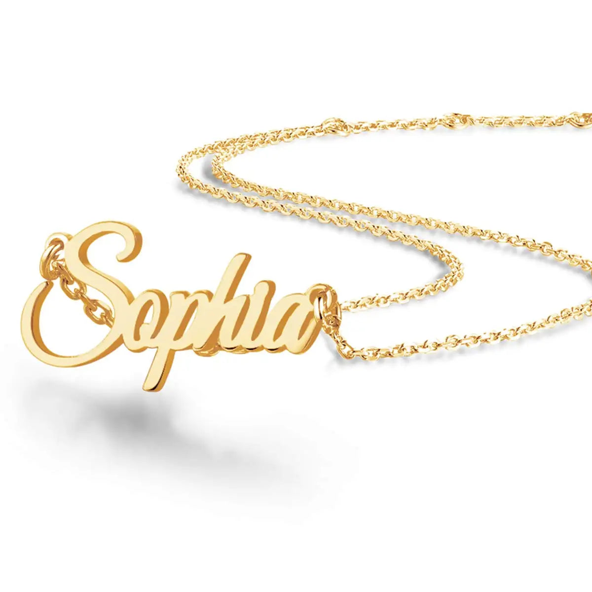 DY Custom Name Letter Necklace Vendor Pvd Plating Stainless Steel Vacuum Gold Plated Personalized Names Necklace