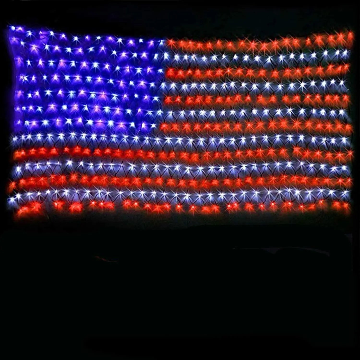 420 Super Bright LED American Flag Lights Waterproof Usa Led Decorations Outdoor Led Flag