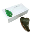 HY In Stock! Chinese Traditional Massager Spiky Heart Custom Smoky Quartz Face Gua Sha Jade Stone Scraping Tool