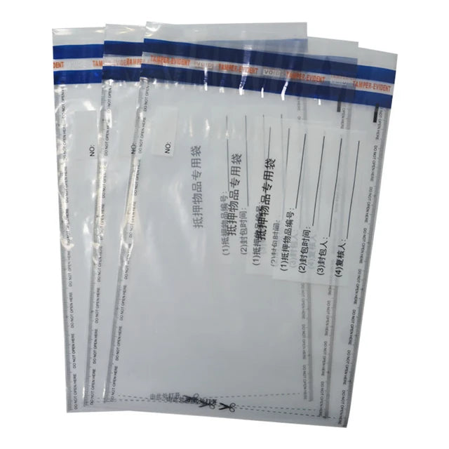 Adhesive Tamper Evidence Bags Security Seal  Duty-Free Tamper Evident  Deposit   Bags
