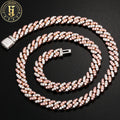 Hip Hop Jewelry Supplier Directly Wholesale Cuban Necklace 9mm Copper Real Gold Plated Zircon Miami Cuban Link Chains for Men