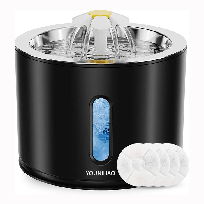 SS304 Portable Automatic Cat Fountain Water Drinking Feeder Electric Pet Cat Water Bowl New Trends 5L Box Cat Dog Stainless