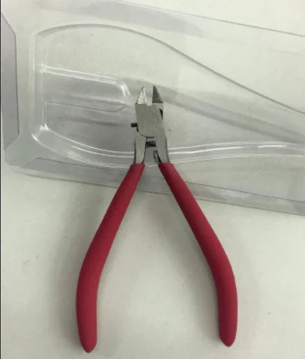 5\" Cr-V Steel Plier Red Plastic Moulded Handle Thin Sharp Blades Industrial Cutting DIY OEM Customizable Manufactured China