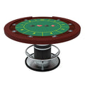 YH 55 Inch Luxury Round Poker Table Tavolo Rotondo Game Poker Table Round Table for Playing Card MegaBDM