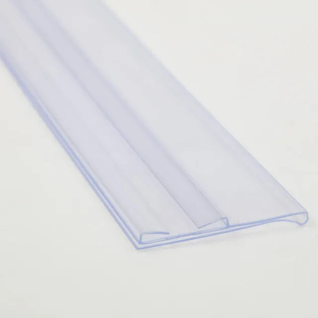 Plastic PVC Flat Store Extruded Data Strip Supermarket Price Label Holder Shelf Price Tag Ticket Holder