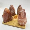 Wholesale Natural Crystal Fire Quartz Torch Hand Carved Fire Quartz rainbow Flame for Decoration