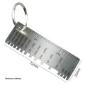 Yunbei Industrial Grade Stainless Steel Weld Inspection Ruler Thickness Gauge Weld Measuring Tool