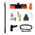 30ft Telescopic Solar Panel Cleaning Kit Water Fed Plastic Brush Pole for Window Cleaning Solar Panel Cleaner Tools