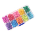 Charmkey Box of 120 Knitting Crochet Accessories Markers Tool 10 Colors Locking Stitch Knitting Tool Set Plastic Small Pin