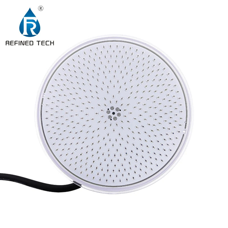 Refined CB Certified Super Slim Resin Filled IP68 White RGB RGBW Underwater Lights 18W LED PAR56 Pool Bulb Lights