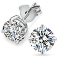 Luxurious IGI Certified Diamond Conflict-Free Ethical Jewelry 18K Real Gold Lab Grown Diamond Round Stud Earrings for Women