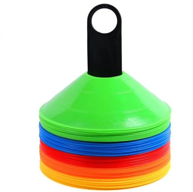 Customized Logo PE Plastic PE Marker Cones  Agility Cone Speed Football Skills Enhancement Training Cones Set