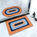 Elegant Washable Eco-Friendly Cartoon Pattern Water Absorbent Rubber Non Slip Bath Mats Bathroom Rug Set