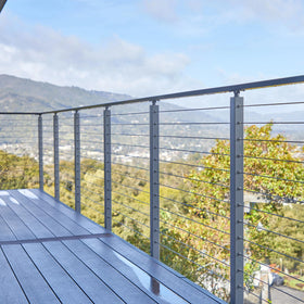 Reilbu Factory Direct Sale Easy to Install Stainless Wire Top Mounted Cable Railing Stair Balustrade