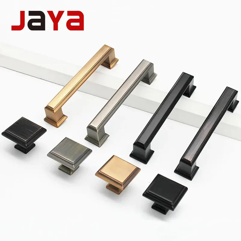 JAYA Furniture Hardware Metal Wardrobe Cupboard Drawer Pull Cabinet Zinc Alloy Handle Handle Furniture Handle