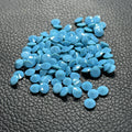 Round Marquise Oval High Temperature Resistance Synthetic Nano Blue Turquoise Gemstone