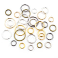 200pcs 1.0mm Thick 6/7/8/10/12 mm Jump Rings Split Rings Connectors for Diy Jewelry Finding Making Accessories Supplies