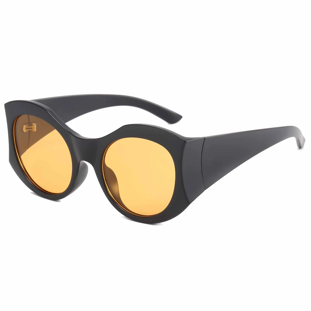 Superhot Eyewear 31161 Fashion 2023 Retro Vintage Plastic Round Polygon Cat Eye Shades  Sunglasses