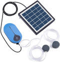 1.5 W Air Pump Kit Hydroponic Pump Solar Battery With Air Hoses and Bubble Stones Porous Aeration Hose for Ponds