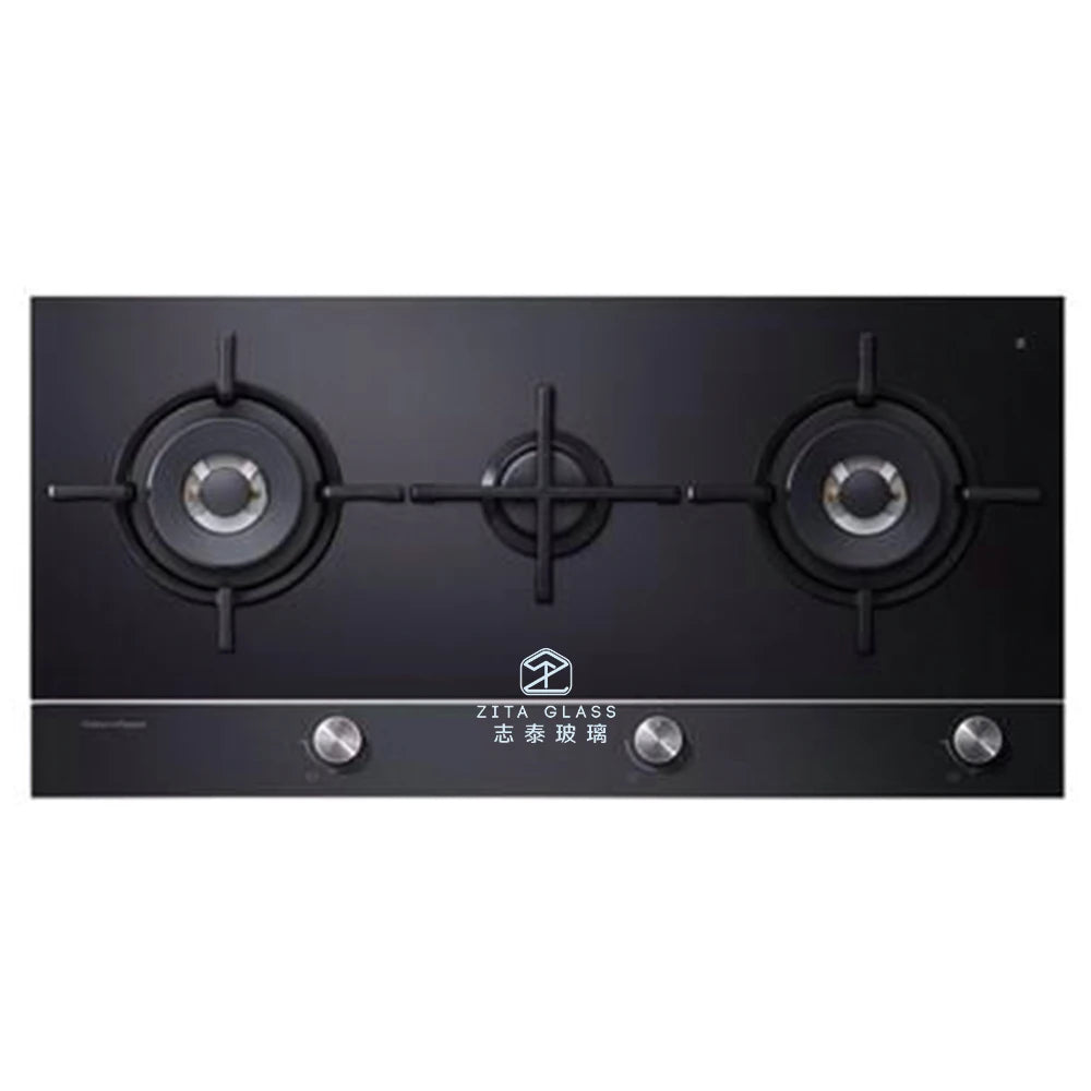 Factory Wholesale Price Custom or Standard 2 burner Gas Cooker Glass Tempered Cooker Gas Covertop Stove Hob Glass Panel Sheet