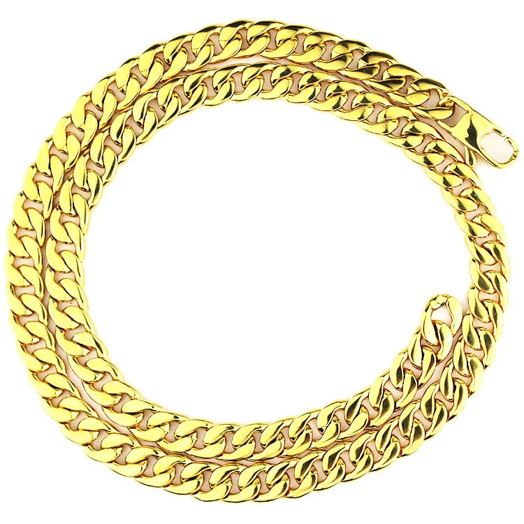 5mm 6mm 7mm Fashion Jewelry Hand Polish Dubai Gold Stainless Steel FIGARO CHAIN NK Chain Necklace for Men;s Luxury Jewelry