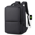 High-grade Waterproof PU Film Fabric USB Backpack for Business Man