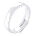 OAHLAN 2/4/6mm White Ceramic Ring Wedding Engagement Band Men Women Rings Simple Anniversary Gift Fashion Jewelry Dropshipping