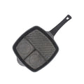 Three Section Copper Color Breakfast Pan With Non Stick Coating for Kitchen