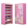 4-Tier Shoe Rack Storage Organizer Narrow Depth Shoes Cabinet for Home Furniture General Use in Living Room or Bedroom