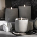 Cement Candle Cup Aromatherapy Wax Cup Jar Soybean Lid Customizable Logo