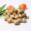 Factory Price Bluk Crystal Tumbled Fossil Coral Jade Rock Healing Stone Chrysanthemum Tumbled