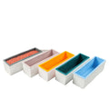 DIY  Durable  Rectangular Soap Making  Mold Tools Silicone Loaf Soap Mold with  Plastic Base  for 1200g Soap