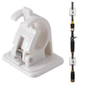 Plastic Fishing Rod Rack Lock Buckle Bracket Wall Screw Paste Buckle Holder White 15g Tools