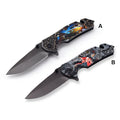 Accessories Women Fashion Lady Design Handmade Forged Folding Hunting Survival Outdoor Titanium Self Defense Knife