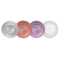 European Style 13" Round Glass Fruit Plate Wedding Hotel Flat Cushion Plate Glass Chargers