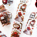 2M/Roll PET PET Tape Exotic love Series Retro Handbook DIY Material Decorative Loop Stickers
