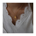 ERESI Wholesale Jewelry Ocean Series 18K PVD Gold Plated Stainless Steel Starfish Chunky Pendant Necklace for Girls