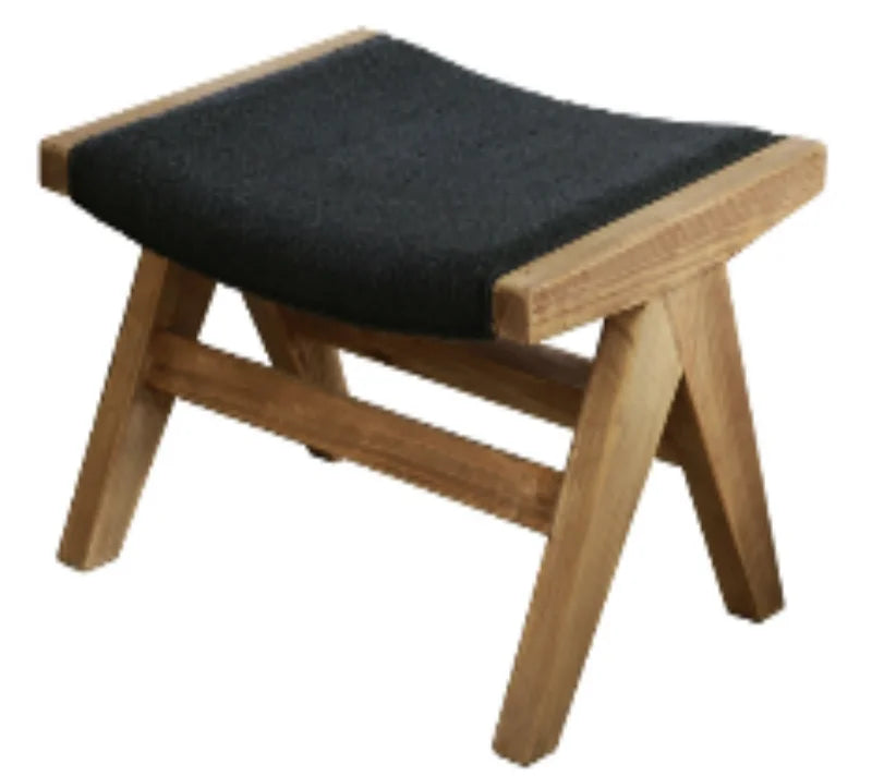 New Design Portable Modern High Quality Small Stools and Camp Footstool Made of Recycled Pine Fabric Microfiber for Living Room