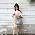 Covelin Unisex Retro Large Size Canvas Zipper Closure Hip-Hop Style Shoulder Bag Hobo Crossbody Handbag Casual Tote Bag