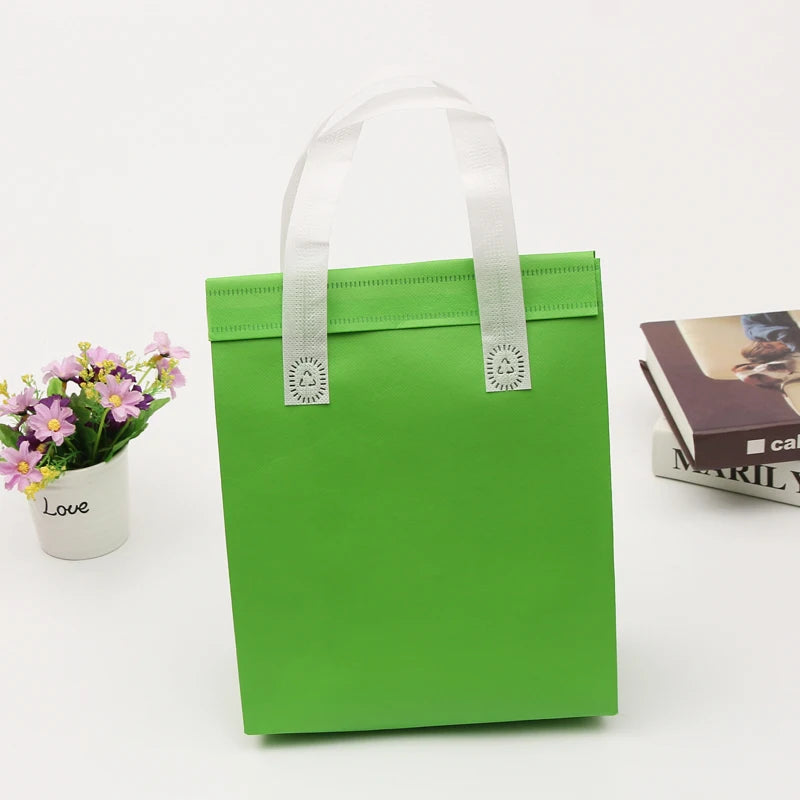 Custom Logo Reusable Non-Woven Insulated Tote Bag Printed Thermal Insulation Cooler Pack Canned Drinks Wholesale Promotional