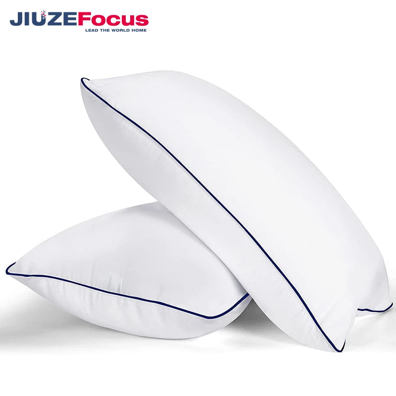 Hotel Collection Bed Polyester Fiber Pillows for Sleeping 2 Pack Queen Size Pillows for Side and Back Sleepers