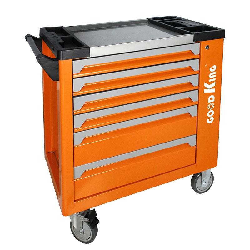 Hot Sale With Tools Combination 6 Drawer Garage Steel Tool Storage Cabinet Trolley Rolling Chests Tool Cart Set