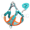 Cheap Dog Harness Set Pet No Pull Dog Harness Adjustable Dog Leash Collars Suede With Breathable Mesh  Custom Logo