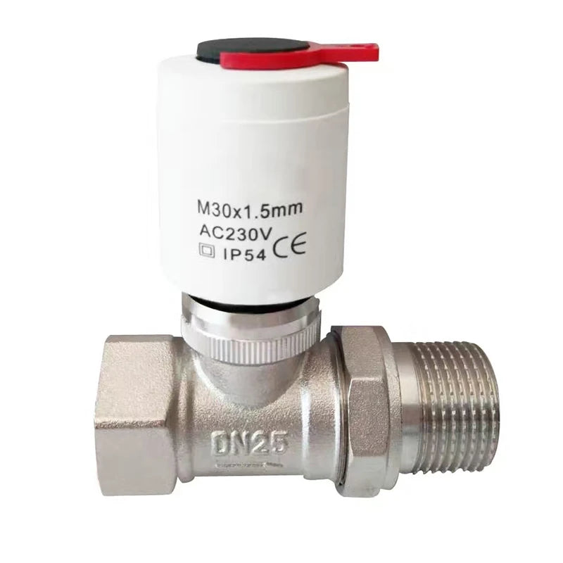 M30*1.5mm Electric Thermal Actuator for Underfloor Heating TRV Thermostatic Radiator Valve 230V NC NO for Water Media