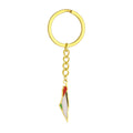 High Quality Gold Plated Stainless Steel Ethnic Map Palestine Keychain