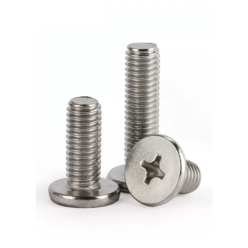 M2 M2.3 M2.6 M3 M4 Allen Drive Customized Round Low Head Zinc Nickel Plated Cross Pan Head Machine Bolts Manufacture